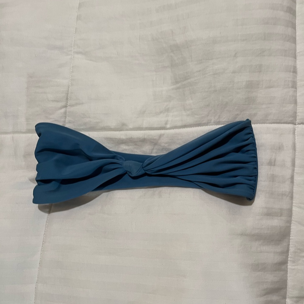 Mikoh, blue knotted bikini